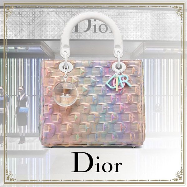 【★日本未入荷★】ディオール ☆ レディディオール 偽物 ミディアム DAISUKE OHBA M0565WJITX_M885